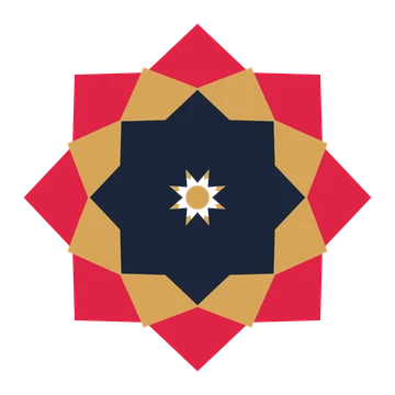 A layered pointed rosette with 8-fold radial symmetry and 3 alternating rings of petals.