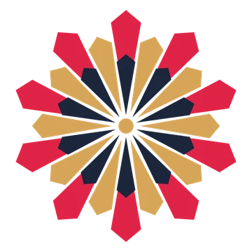 A layered ray rosette with 10-fold radial symmetry and 3 alternating rings of petals.