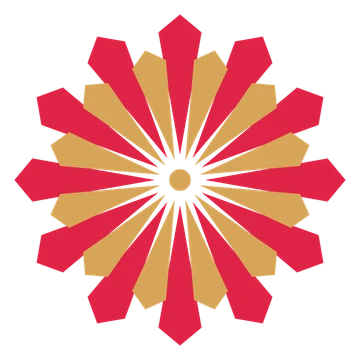 A layered ray rosette with 12-fold radial symmetry and 2 alternating rings of petals.