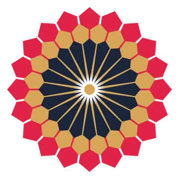A layered ray rosette with 20-fold radial symmetry and 3 alternating rings of petals.