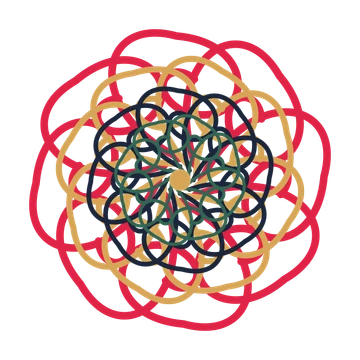 A layered spiral rosette with 8-fold radial symmetry and 4 alternating rings of petals.