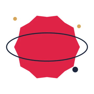 A orbit composition built around a 10-point sparkle with a inverted contour.