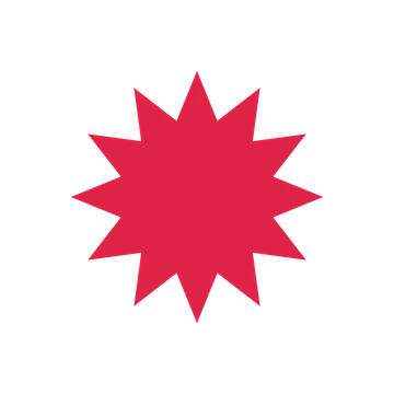 A single composition built around a 12-point sparkle with a balanced contour.