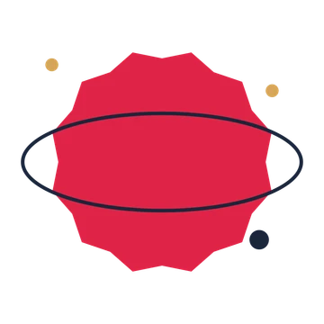A orbit composition built around a 12-point sparkle with a inverted contour.
