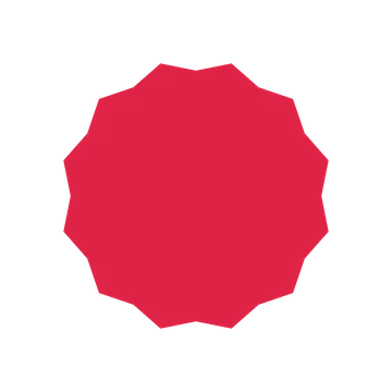 A single composition built around a 12-point sparkle with a inverted contour.