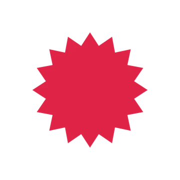 A single composition built around a 16-point sparkle with a broad contour.