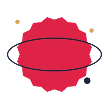 A orbit composition built around a 16-point sparkle with a inverted contour.