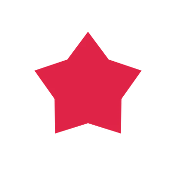 A single composition built around a 5-point sparkle with a balanced contour.