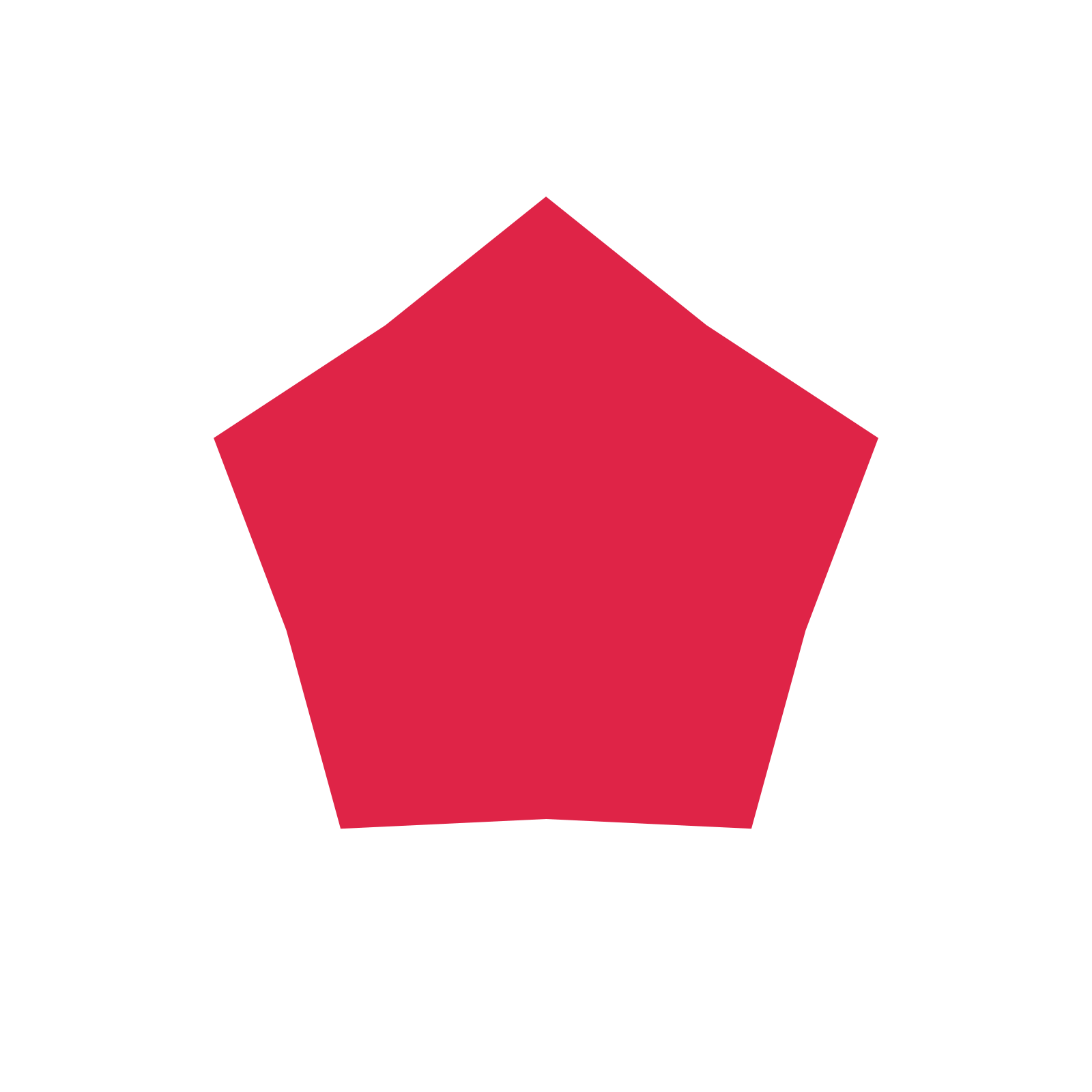 A single composition built around a 5-point sparkle with a broad contour.