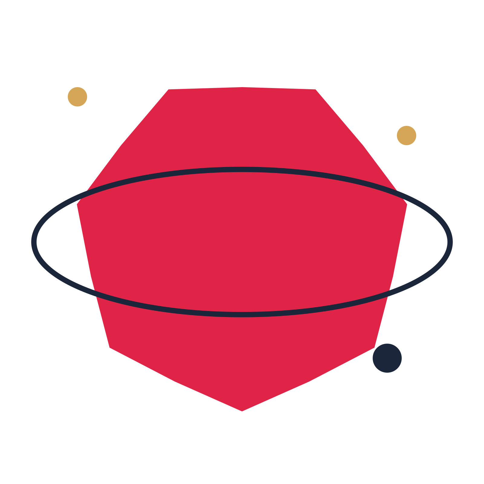 A orbit composition built around a 7-point sparkle with a inverted contour.