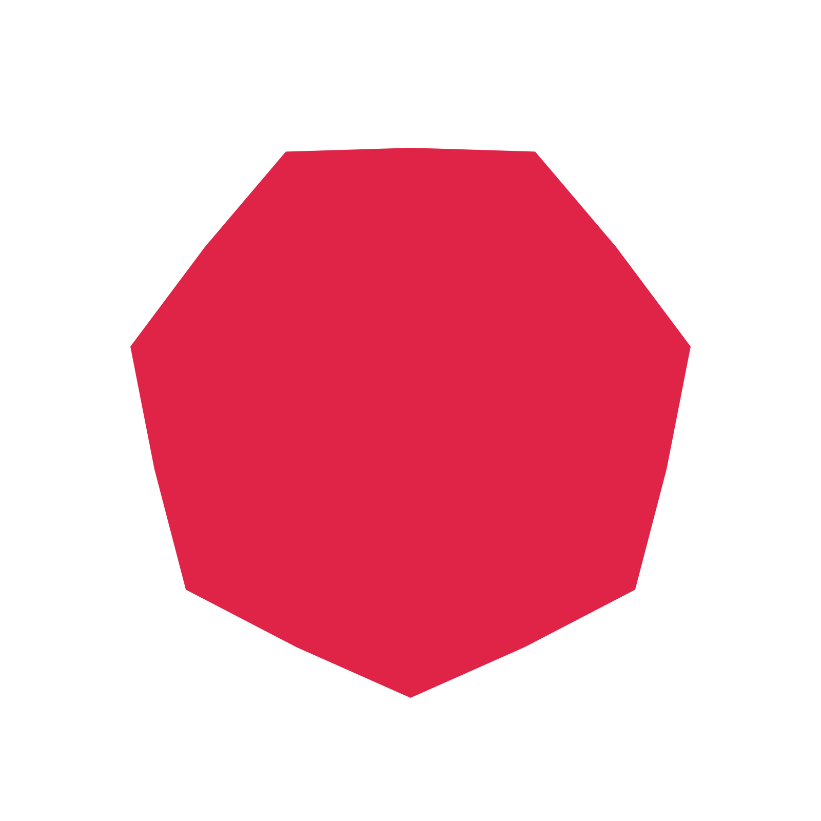 A single composition built around a 7-point sparkle with a inverted contour.