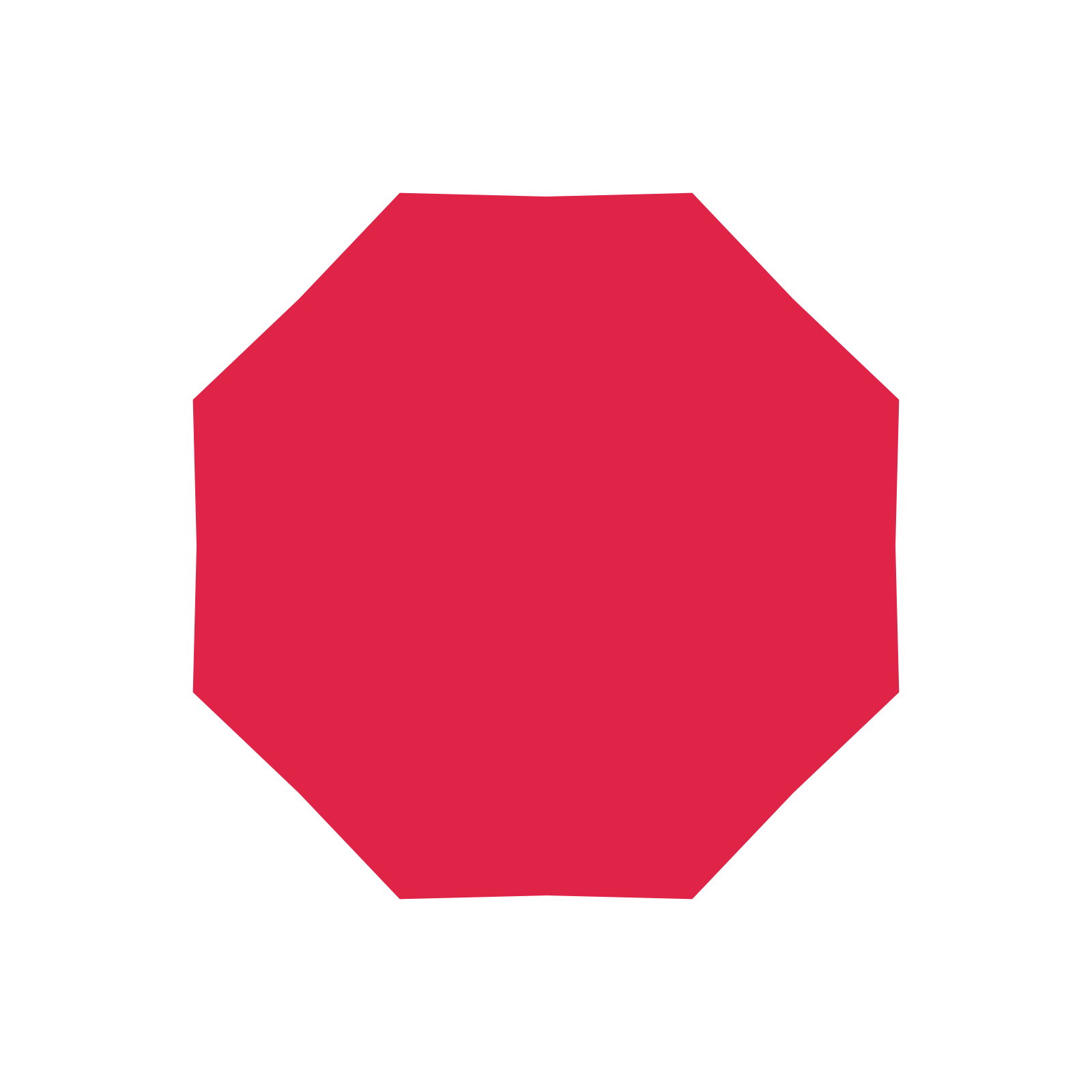 A single composition built around a 8-point sparkle with a inverted contour.