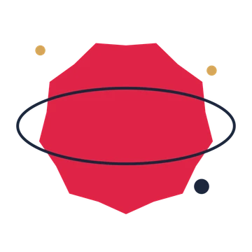 A orbit composition built around a 9-point sparkle with a inverted contour.