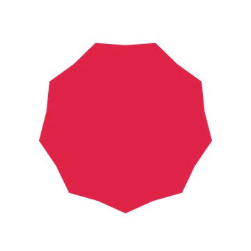 A single composition built around a 9-point sparkle with a inverted contour.
