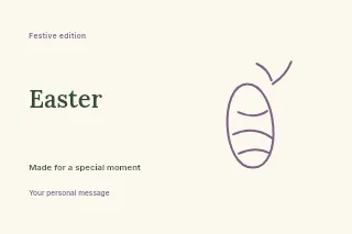 Easter postcard template · Horizontal photo dialogue