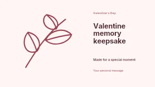 Valentine memory keepsake presentation cover template · Horizontal photo dialogue
