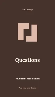 Ask us anything instagram story template · Illustrated folio