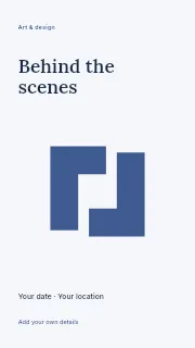 Behind the Scenes instagram story template · Fine-line cover