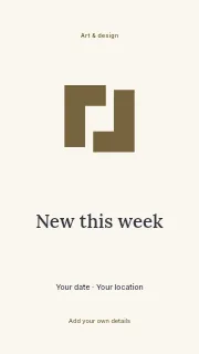 New This Week instagram story template · Illustrated folio