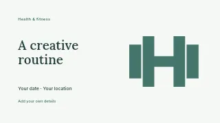A Creative Routine youtube thumbnail template · Horizontal photo dialogue