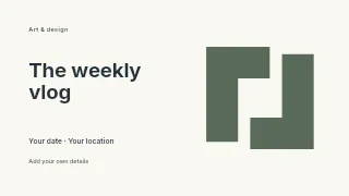 The Weekly Vlog youtube thumbnail template · Horizontal photo dialogue