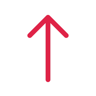 A straight arrow points up with open space around its edges.