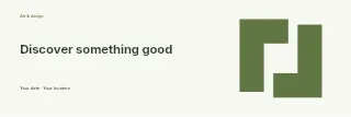 Discover Something Good banner template · Horizontal photo dialogue