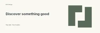 Discover Something Good banner template · Horizontal photo dialogue