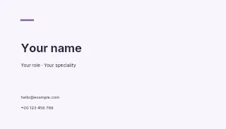 Sound studio business card template · Quiet professional card
