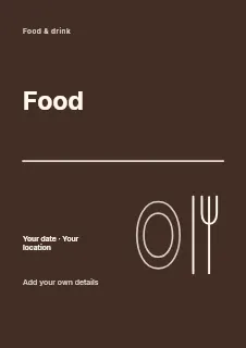 Fresh this week flyer template · Typography & ornament