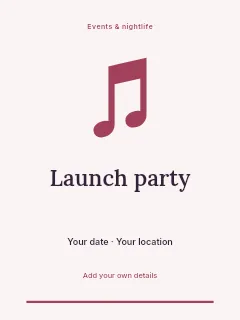 Summer Launch Party invitation template · Botanical invitation