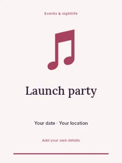 Summer Launch Party invitation template · Botanical invitation