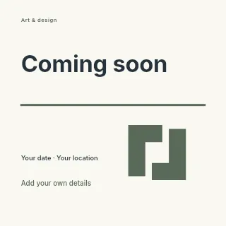 Coming Soon social media post template · Typography & ornament