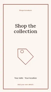 Shop the Collection instagram story template · Framed editorial