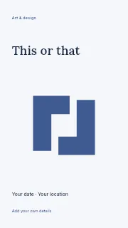 This or That instagram story template · Fine-line cover