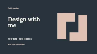 Design with Me youtube thumbnail template · Horizontal photo dialogue