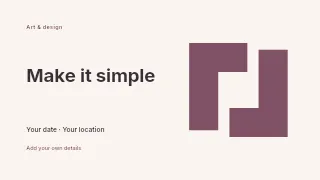 Make It Simple youtube thumbnail template · Horizontal photo dialogue