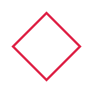 A 4 sided geometric frame uses a single fine outline.