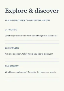 A Thoughtful Question worksheet template · Structured worksheets
