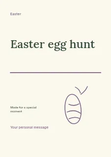 Easter egg hunt flyer template · Typography & ornament