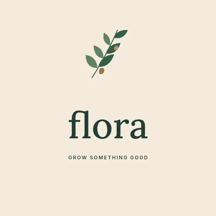Flora logo template · Botanical logo