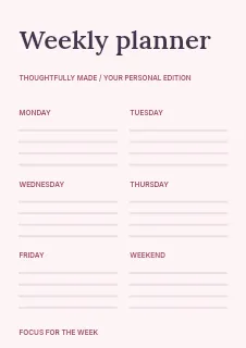 First birthday rainbow planner template · Structured planners