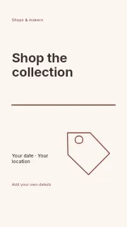Shop the Collection instagram story template · Typography & ornament