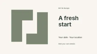 A Fresh Start youtube thumbnail template · Frame