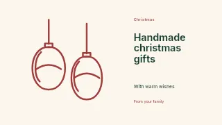 Handmade Christmas gifts youtube thumbnail template · Horizontal photo dialogue