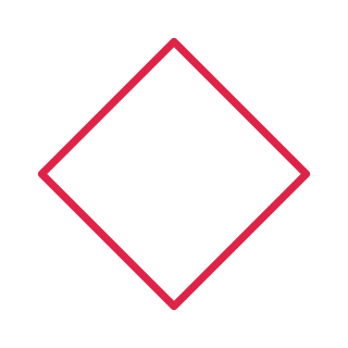 A mathematically regular 4-sided polygon with equally spaced vertices.