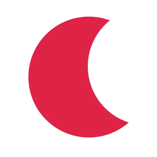 Crescent moon.