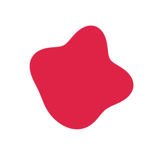 An organic pebble form has 4 broad lobes and a smoothly varying outline.