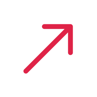A straight arrow points up right with open space around its edges.