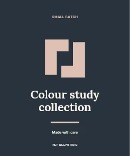 Colour study collection label template · Artisan label